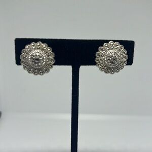 Vintage Sterling Silver Marcasite Earrings
